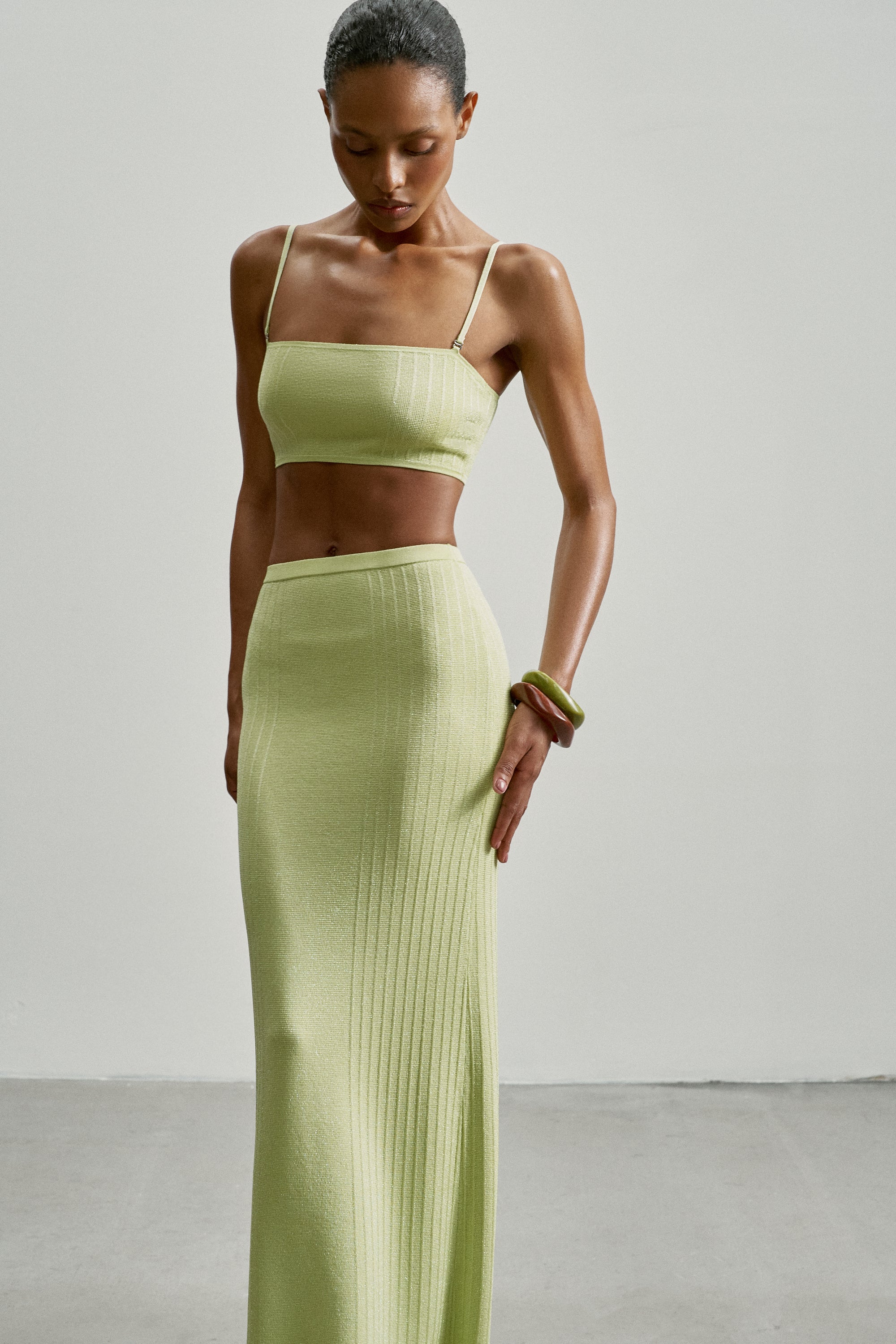 SICILIA bandeau top, lime