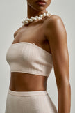 SICILIA bandeau top, peach