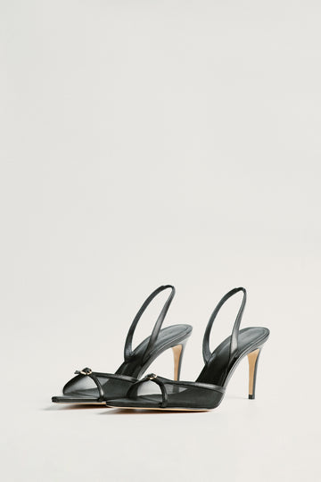 RIMMA mesh heeled sandals, black