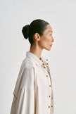TANA relaxed fit denim shirt, milk