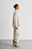 TANA relaxed fit denim shirt, milk