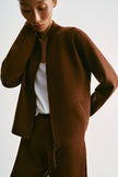 ASHLEY relaxed fit bomber jacket, caramel