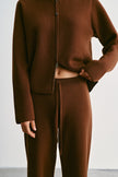 ASHLEY relaxed fit bomber jacket, caramel