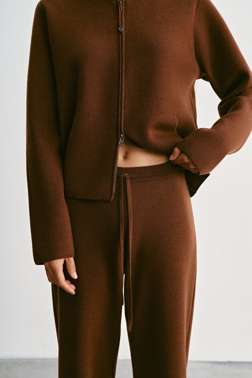 ASHLEY relaxed fit bomber jacket, caramel