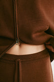 ASHLEY drawstring tapered pants, caramel