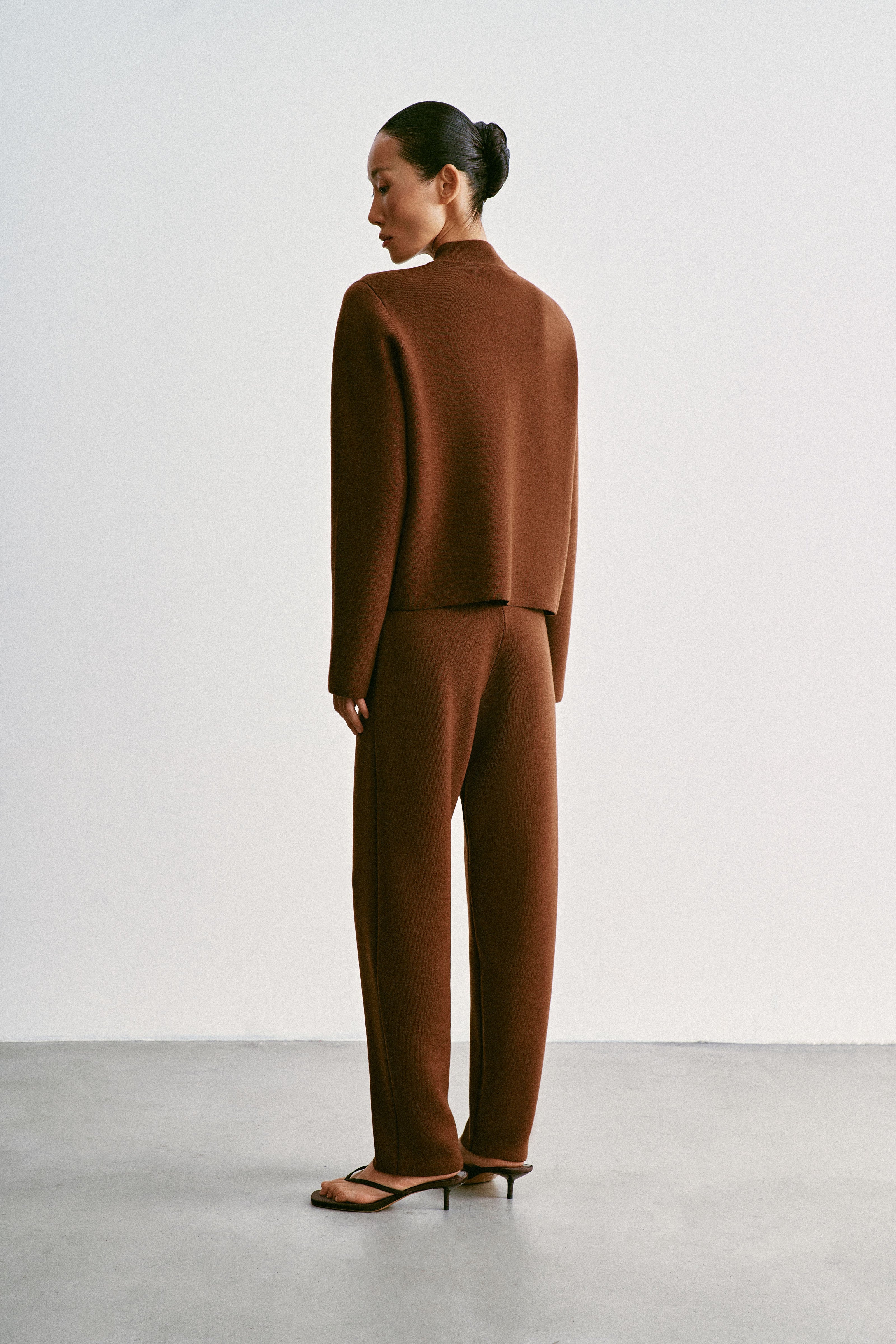 ASHLEY drawstring tapered pants, caramel