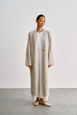 ANGELINA one-button cardigan coat, pearl