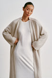 ANGELINA one-button cardigan coat, pearl
