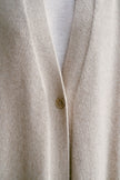 ANGELINA one-button cardigan coat, pearl