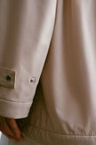 SASHA Drawstring-Waist Windbreaker, light gray