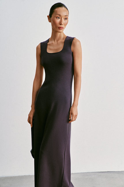 TONY thin-belt dress, ardesia