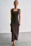 TONY thin-belt dress, ardesia