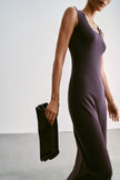 TONY thin-belt dress, ardesia