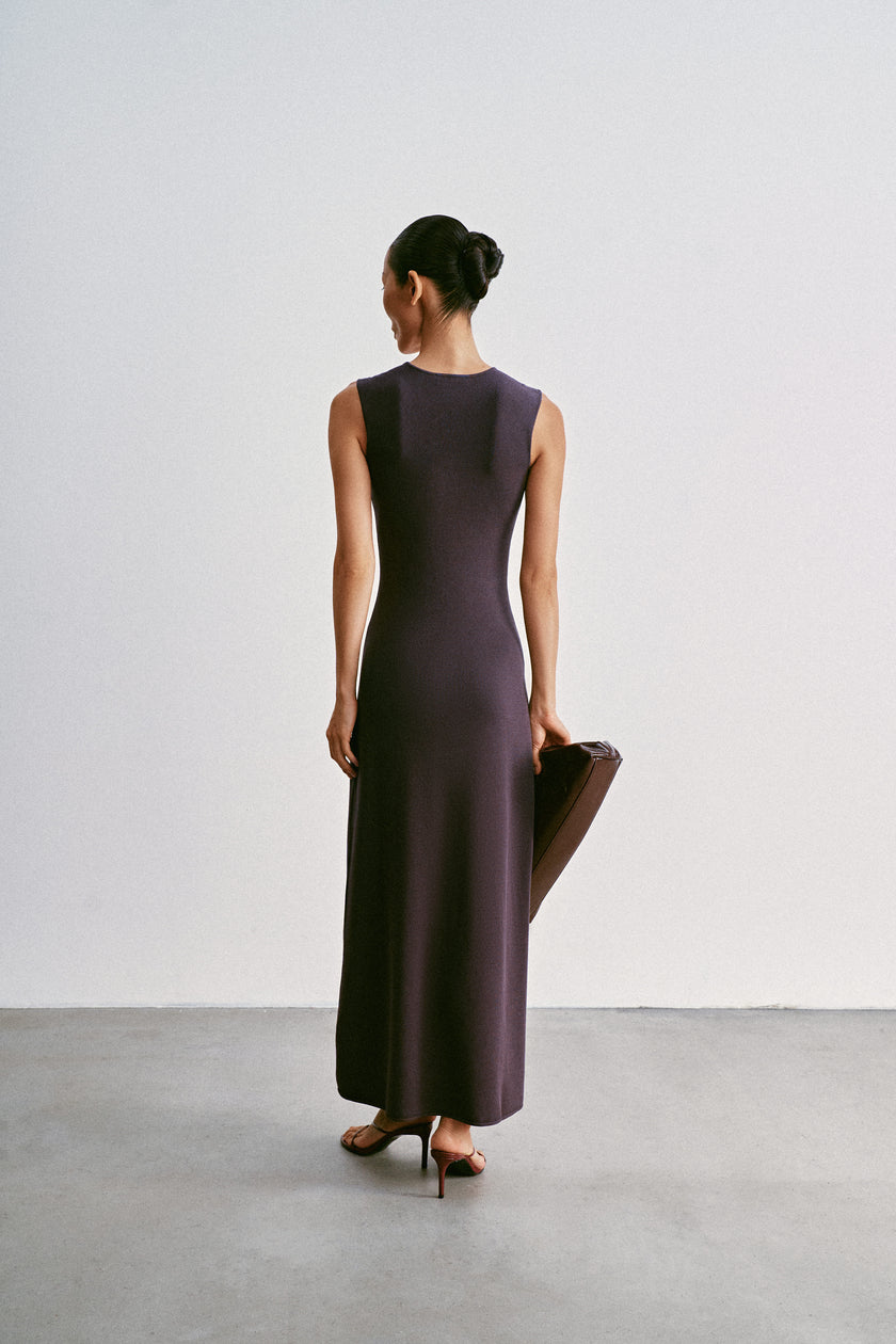 TONY thin-belt dress, ardesia