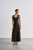 TONY thin-belt dress, ardesia