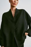 TAMUNA kimono shirt, black