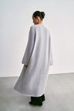 ANGELINA one-button cardigan coat, gray