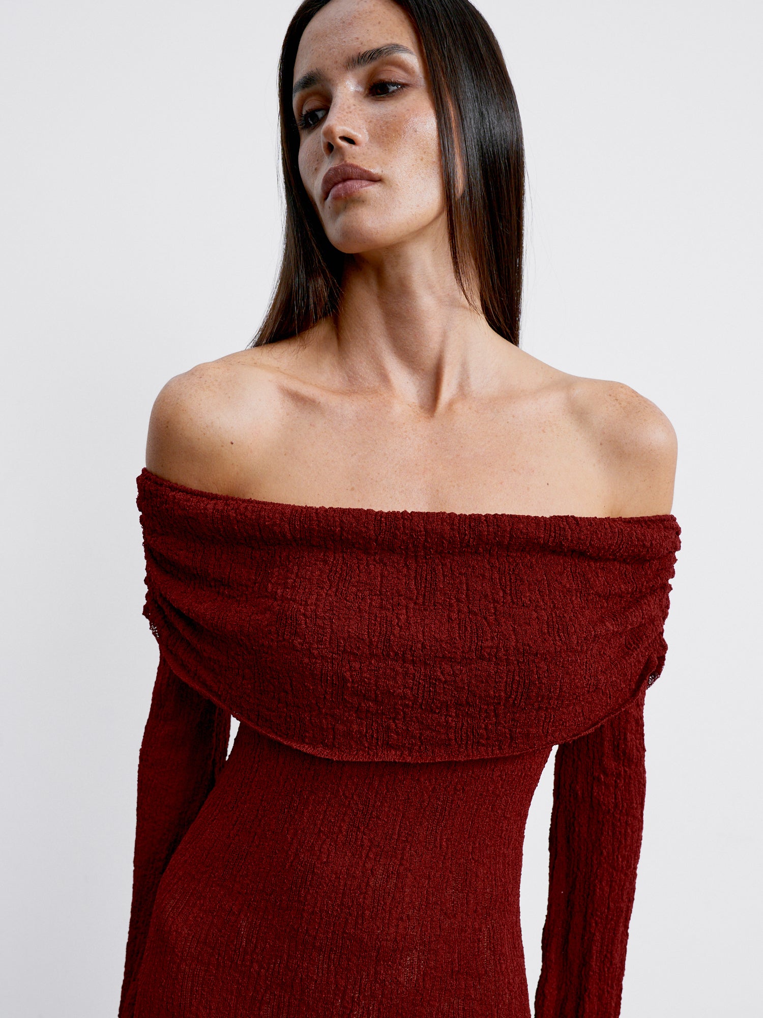 DAVIDA dress, burgundy