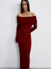DAVIDA dress, burgundy