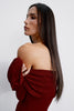 DAVIDA dress, burgundy
