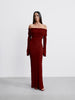 DAVIDA dress, burgundy