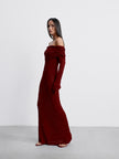 DAVIDA dress, burgundy
