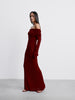 DAVIDA dress, burgundy