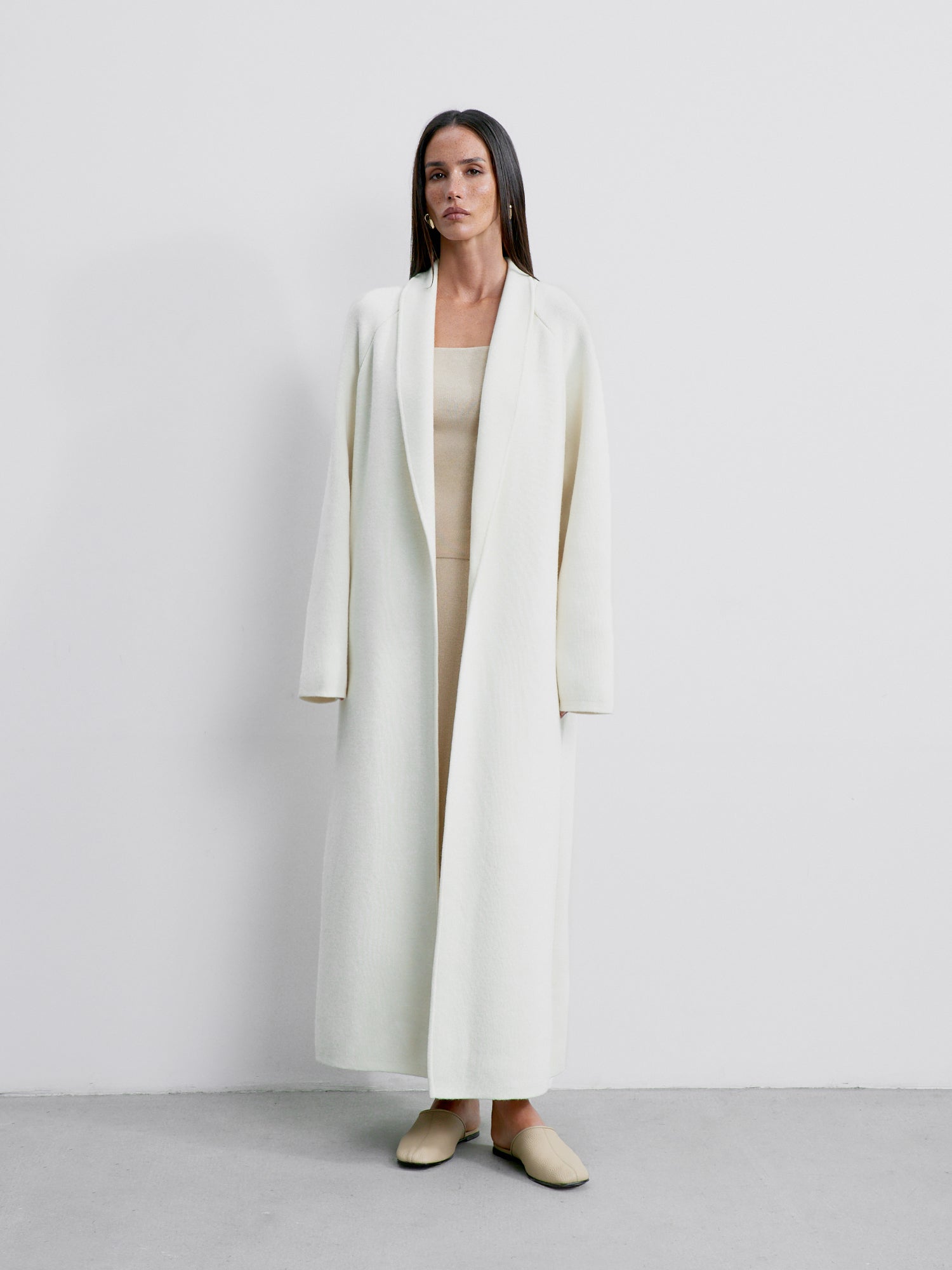 SEVARA cardigan coat, milk