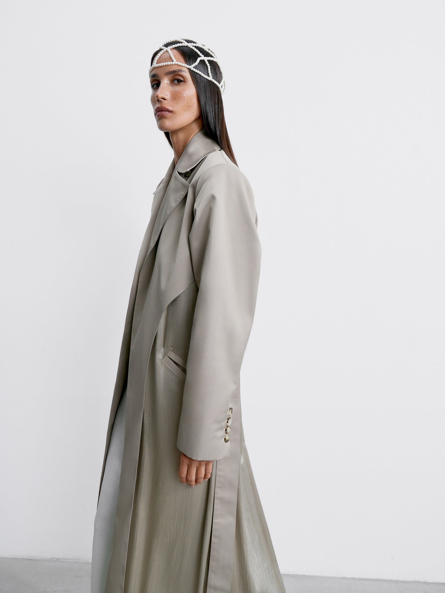 REBECCA trench coat, beige