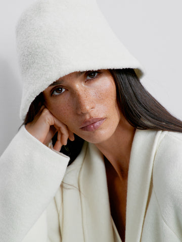 JESSI merino wool panama, milk