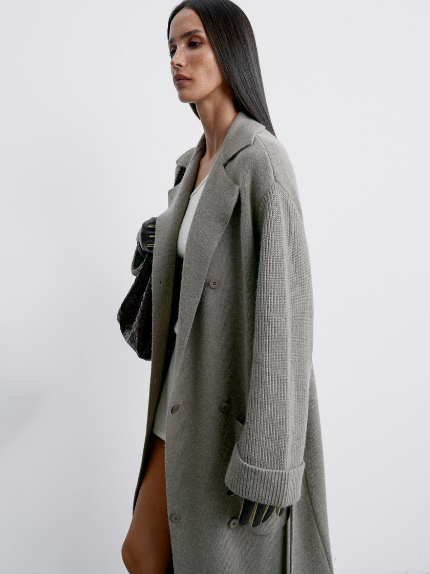 SAHAR cardigan coat, mocha