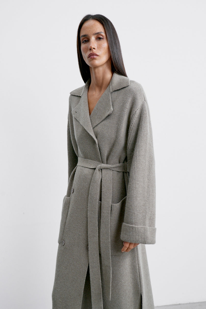 SAHAR cardigan coat, mocha