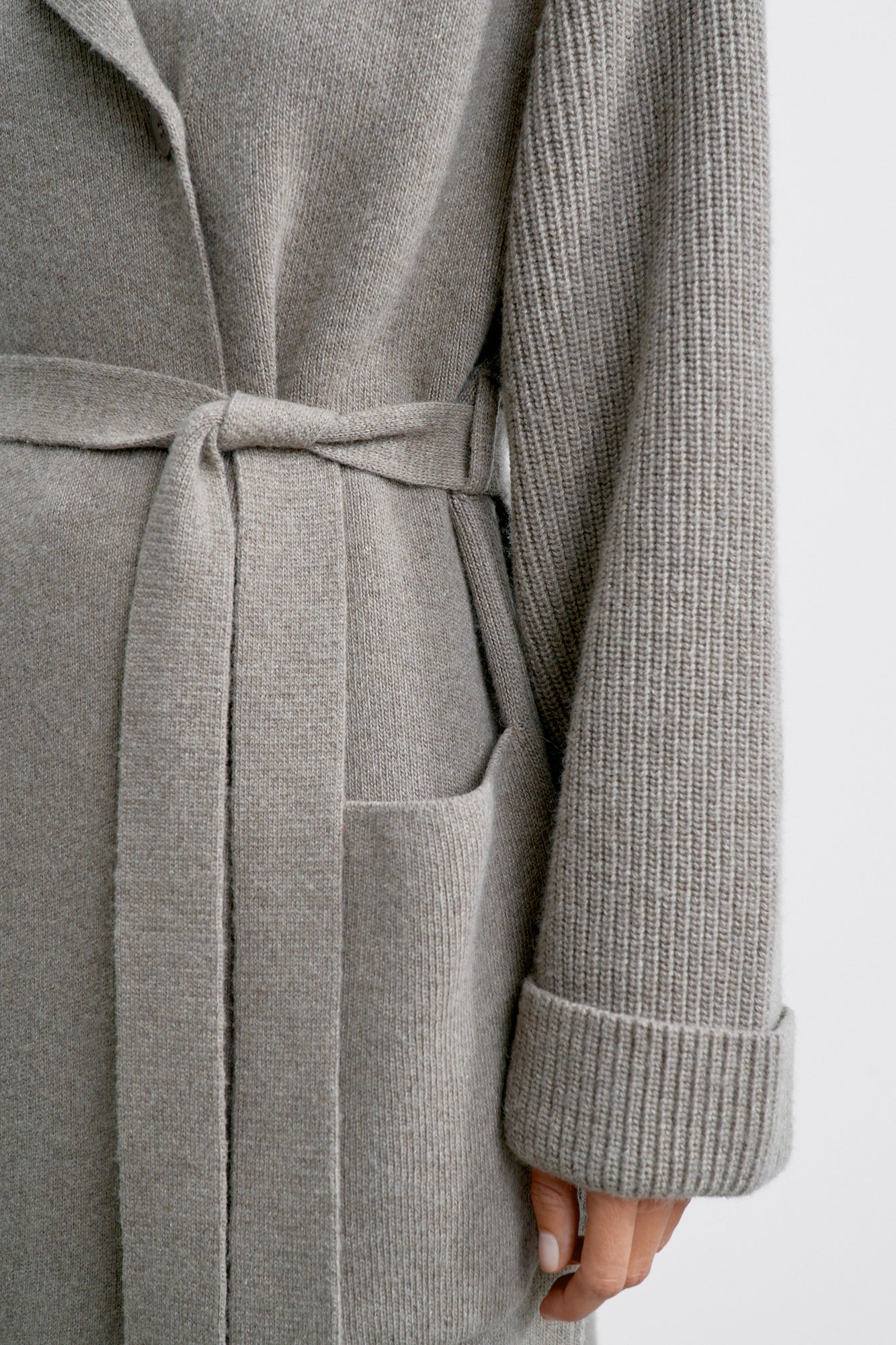 SAHAR cardigan coat, mocha