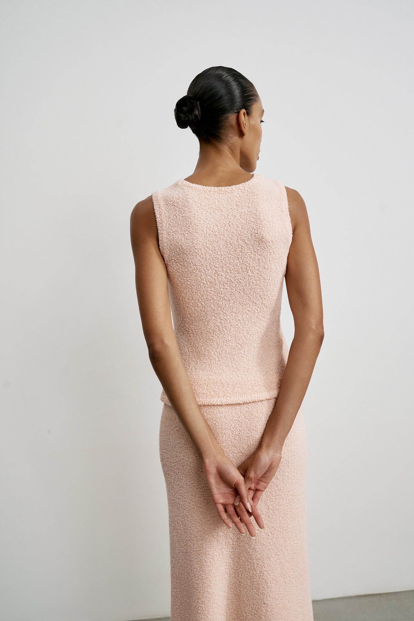 MELANIE top, peach