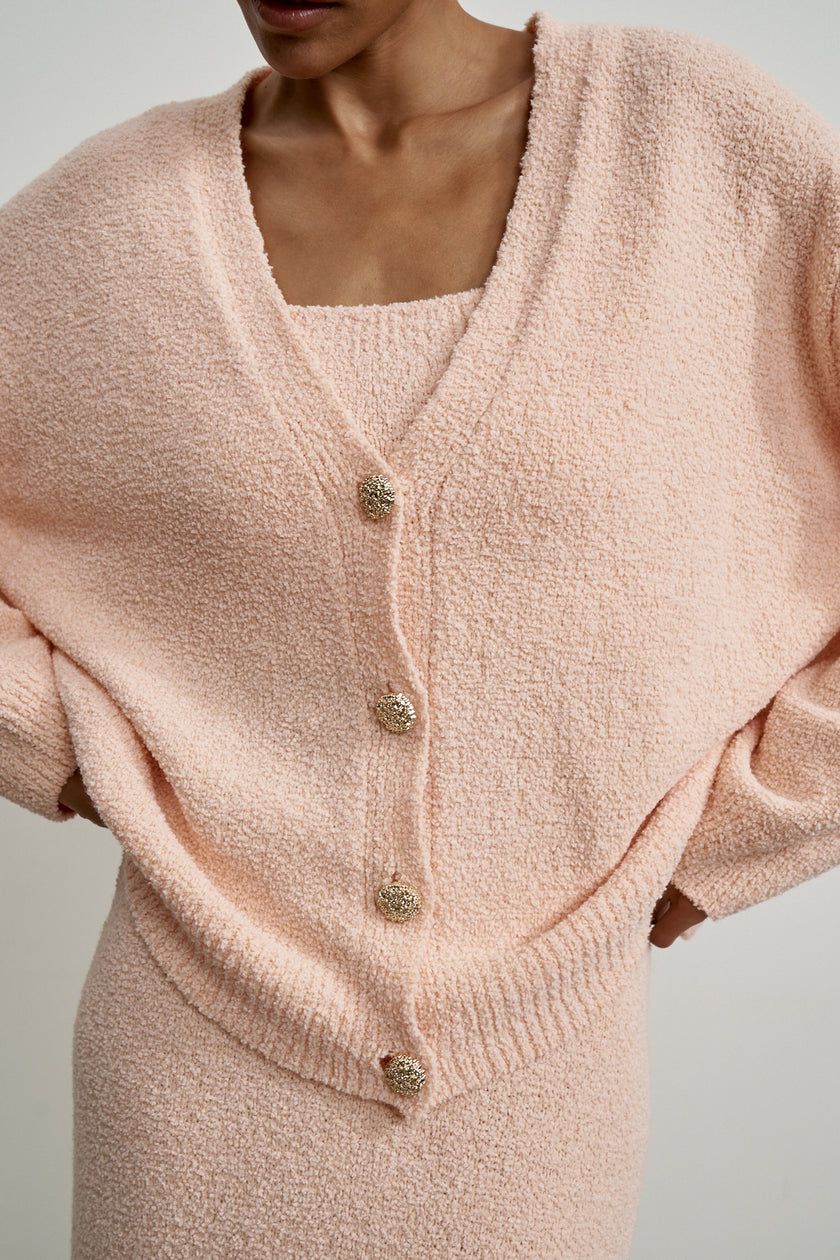 MELANIE cardigan, peach