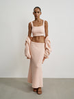 MELANIE crop top, peach