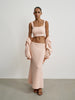 MELANIE crop top, peach
