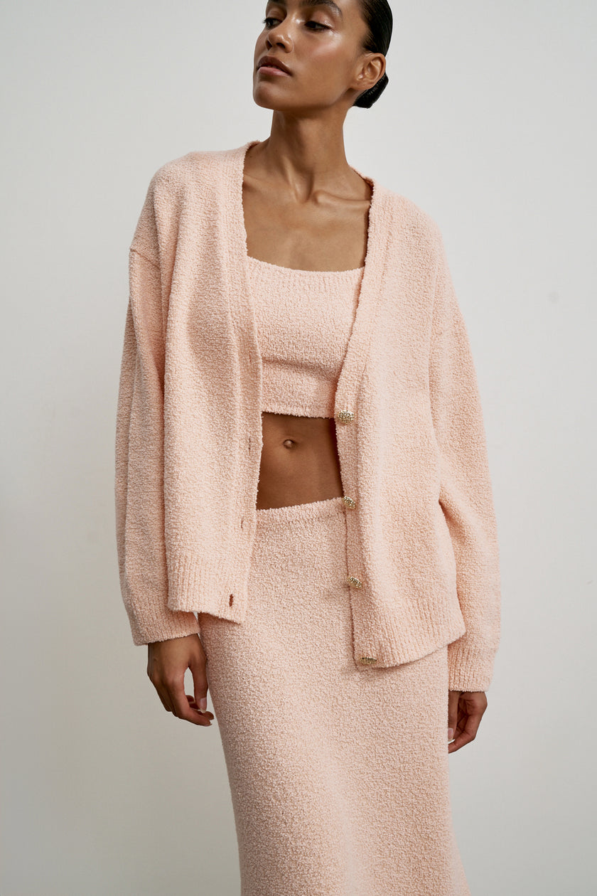 MELANIE cardigan, peach