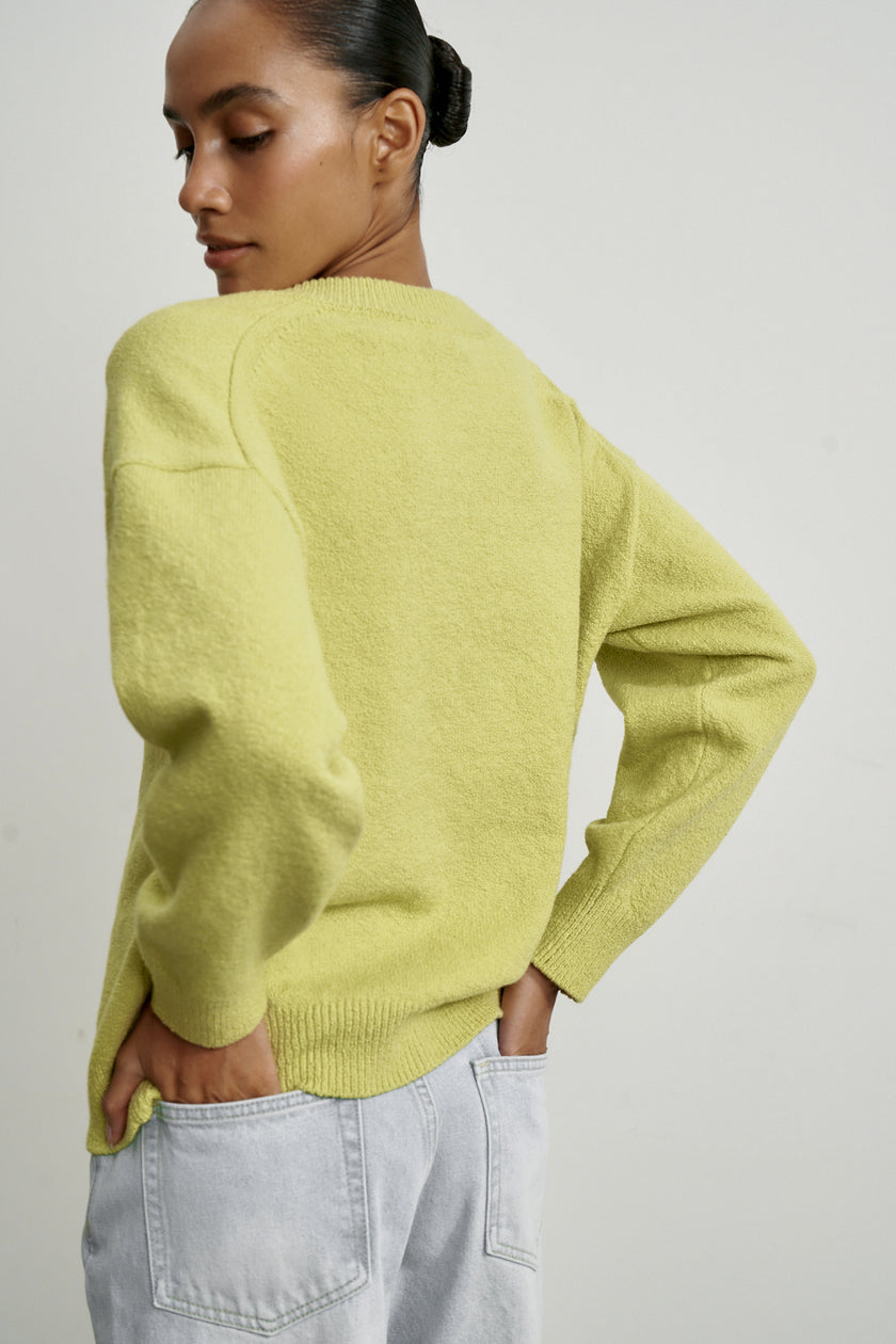 ROMEE cardigan, lime