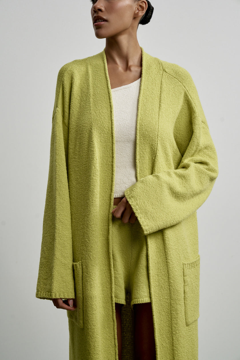 ROMEE cardigan long, lime