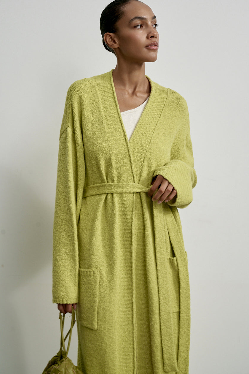 ROMEE cardigan long, lime