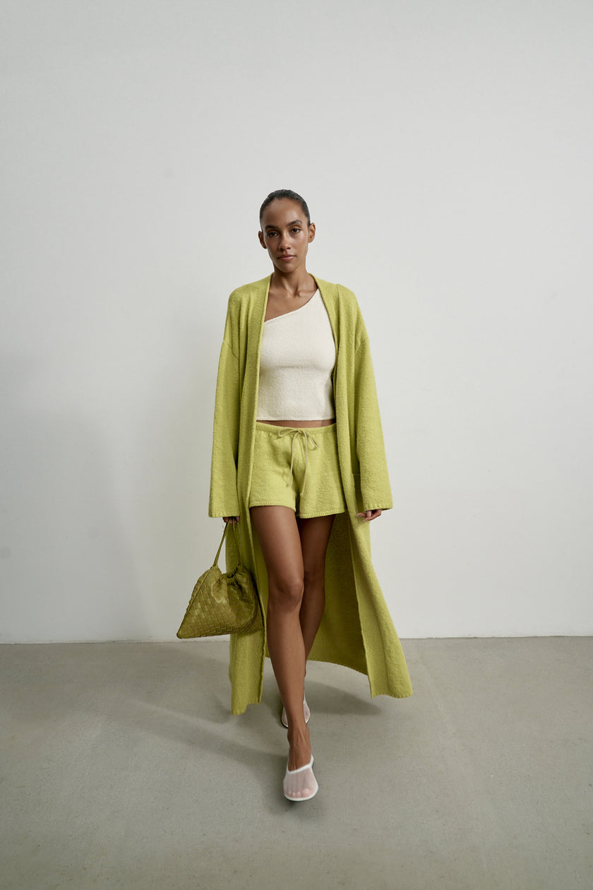 ROMEE cardigan long, lime