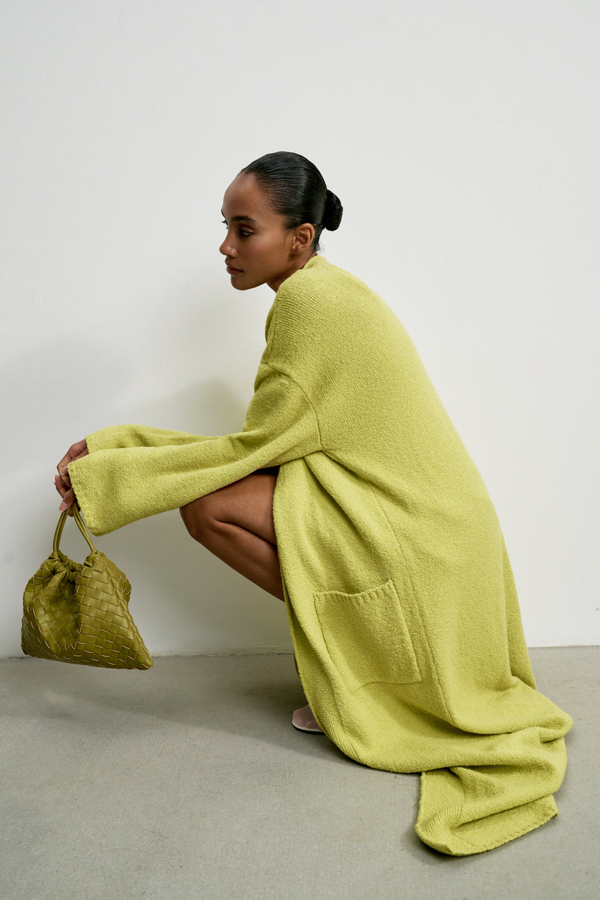 ROMEE cardigan long, lime