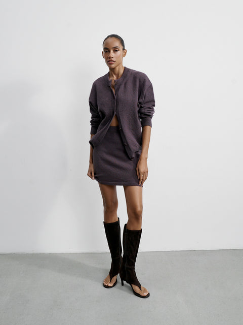 ROMEE mini skirt, ardesia