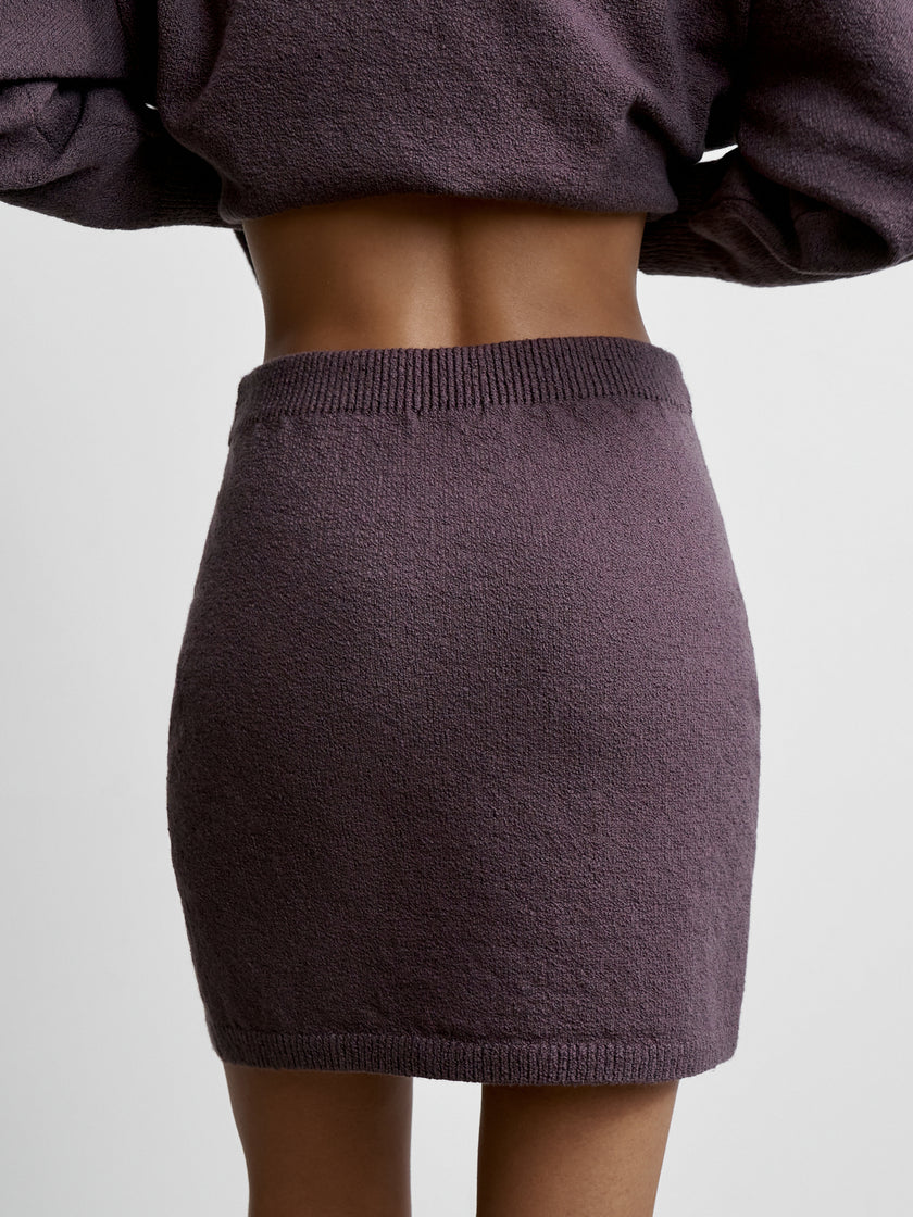 ROMEE mini skirt, ardesia