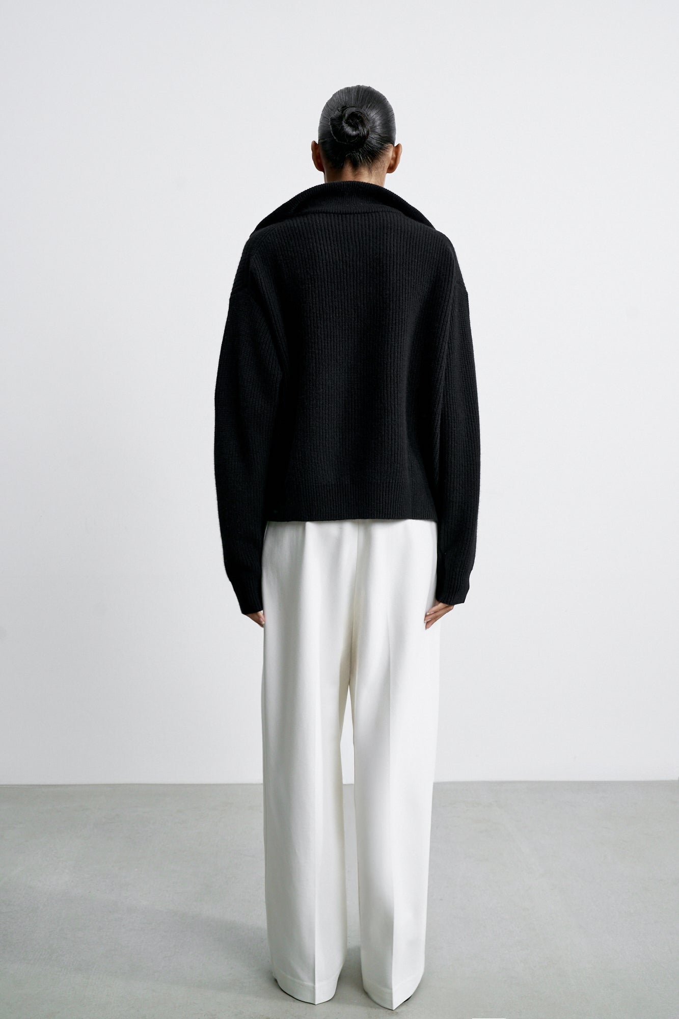 FABIA anorak sweater, black