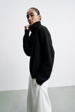 FABIA anorak sweater, black