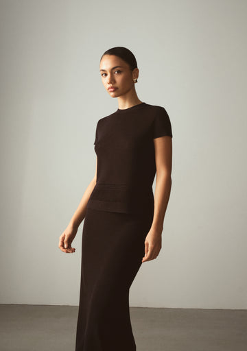 ALEXA openwork panel jumper, black