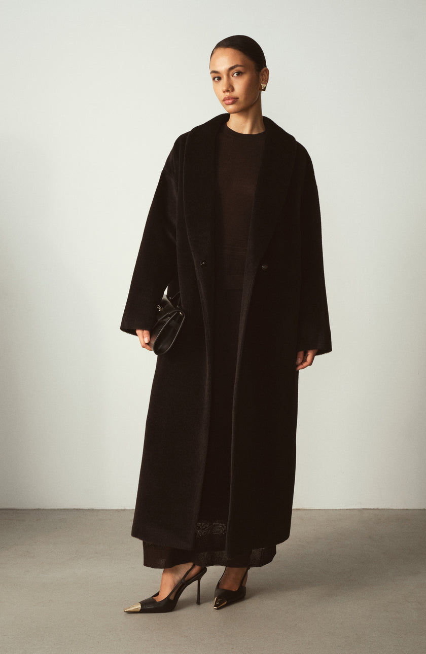 TOSCANA coat, black