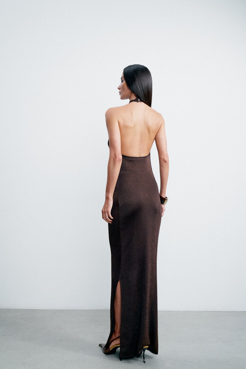 EVELYN dress, chocolate